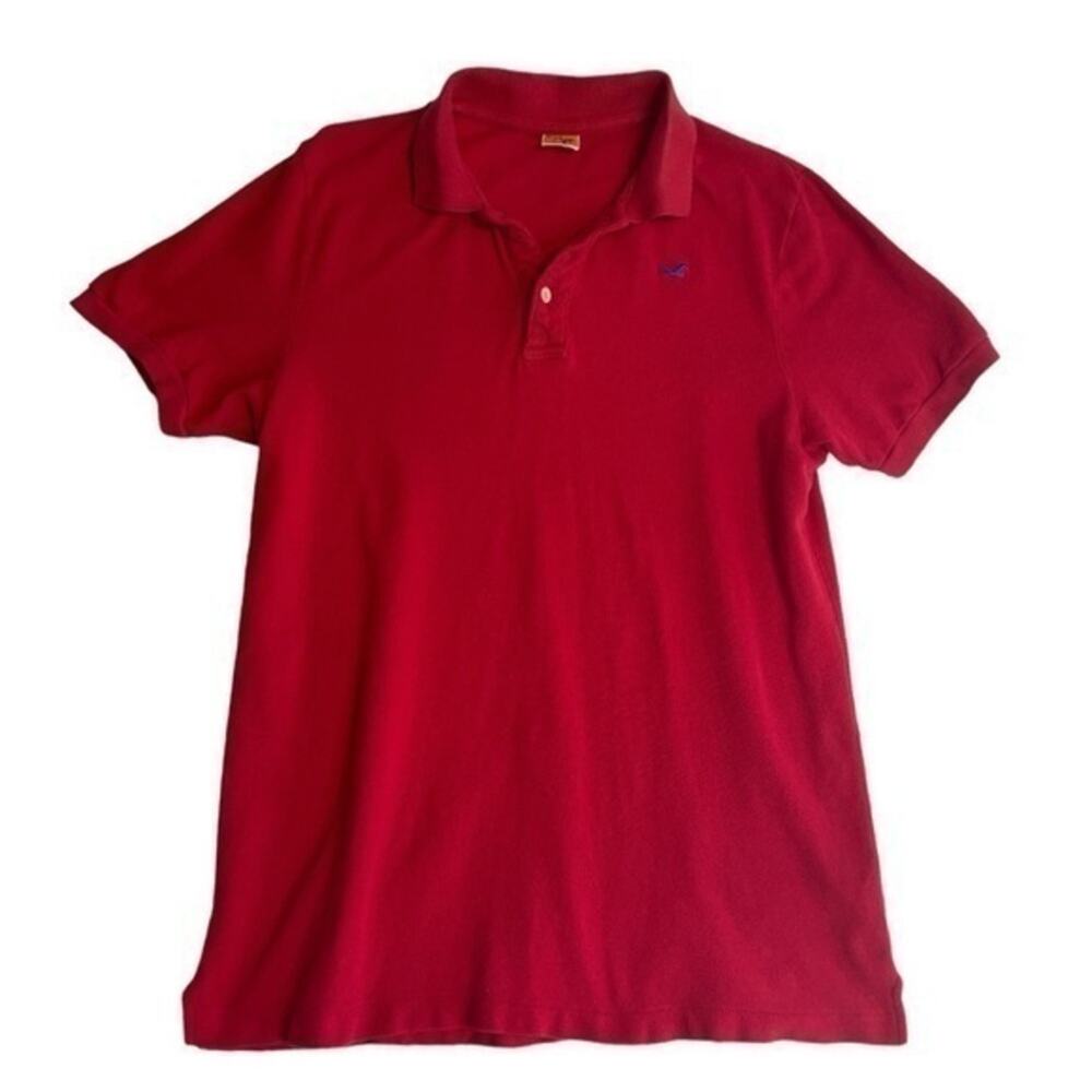Hollister Red Polo Boys Size XL short sleeve cotton short sleeve 90s preppy